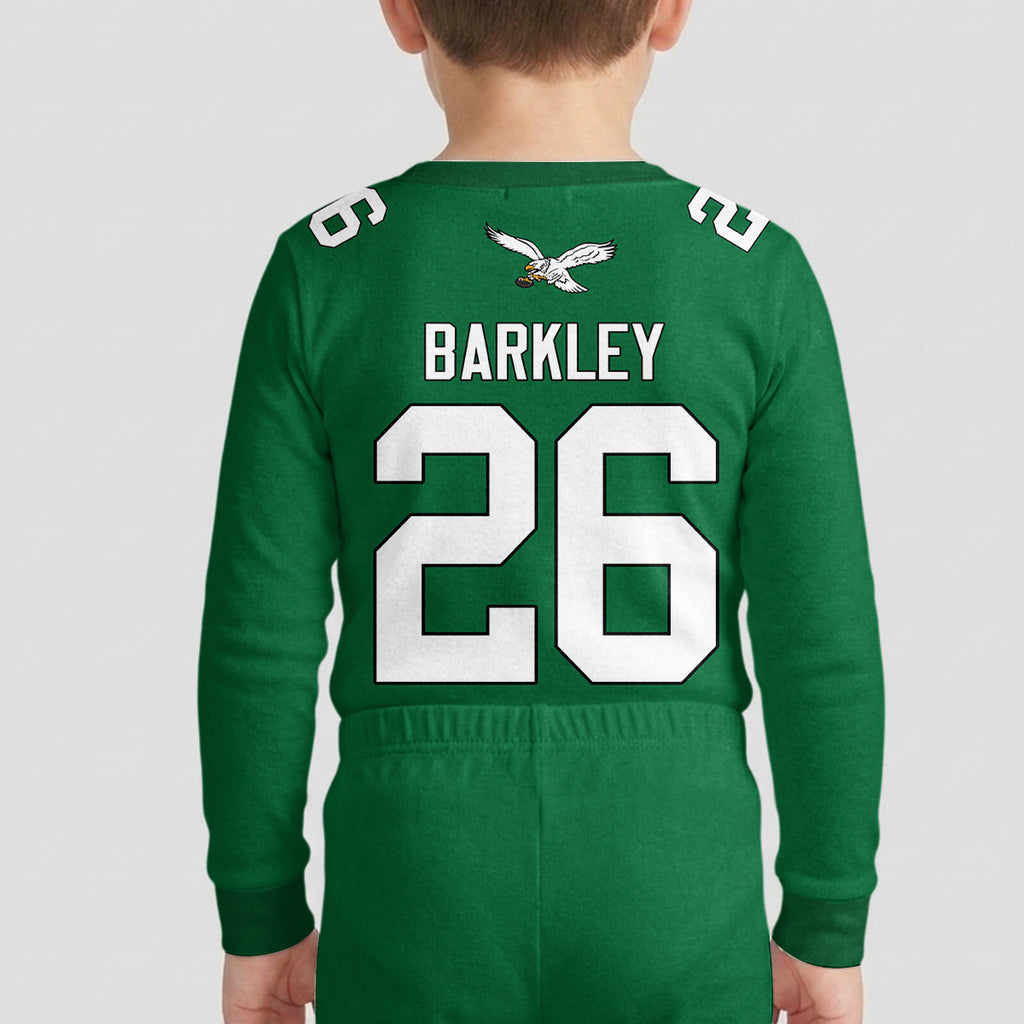 Eagles Football Barkley 26! Inspired Bamboo Two Piece Long Sleeve Pajama Set