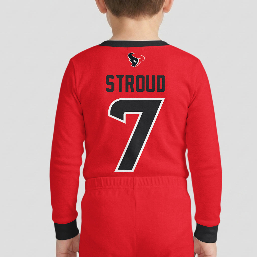 Houston Texans Football!! Inspired Bamboo Two Piece Long Sleeve Pajama Set