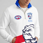 Western Bulldogs Quarterzip Waffle Sweatshirt