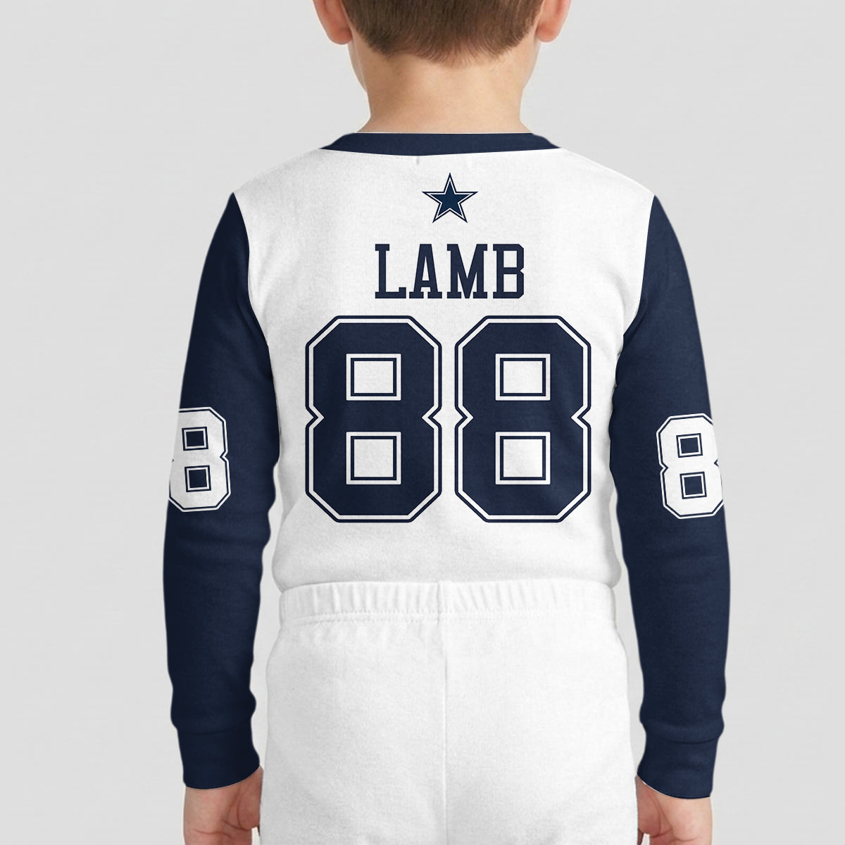 Dallas C. Football CDLamb 88! Inspired Bamboo Two Piece Long Sleeve Pajama Set