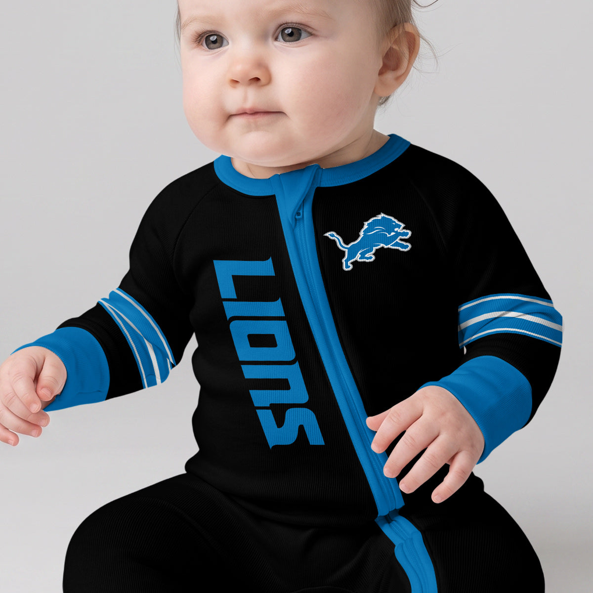 Detroit L. Football JG 0! Inspired Bamboo Two Piece Long Sleeve Pajama Set