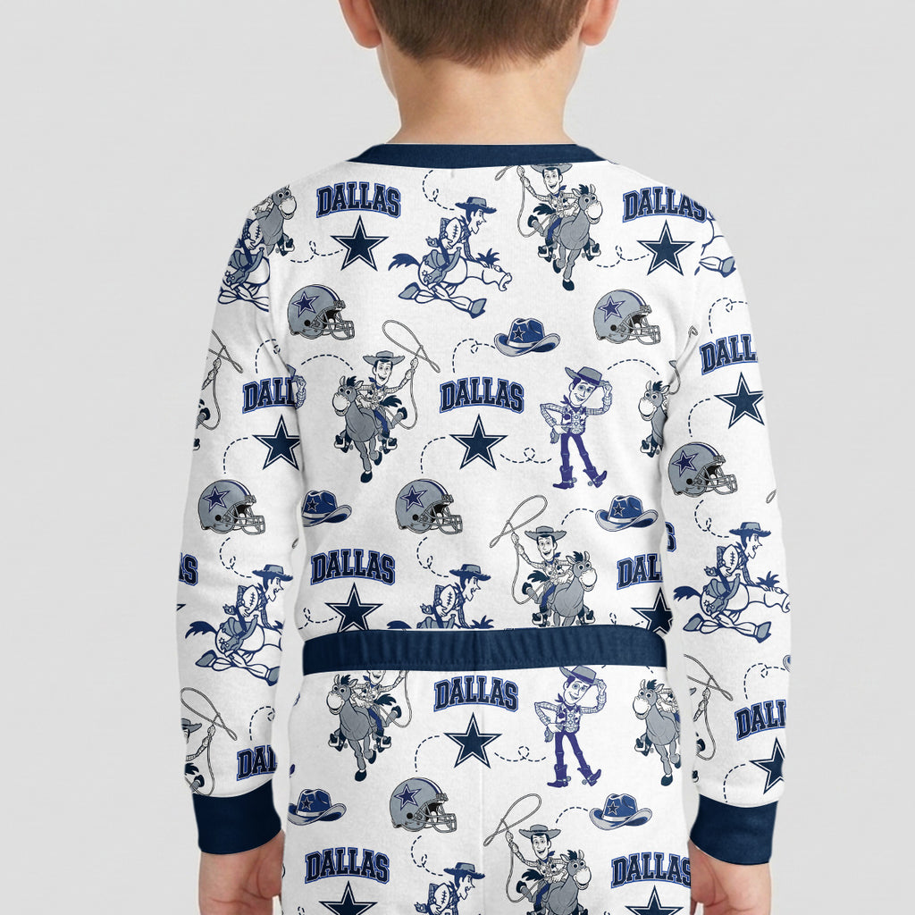 Cowboys Football x Woody Inspired Bamboo Two Piece Long Sleeve Pajama Set