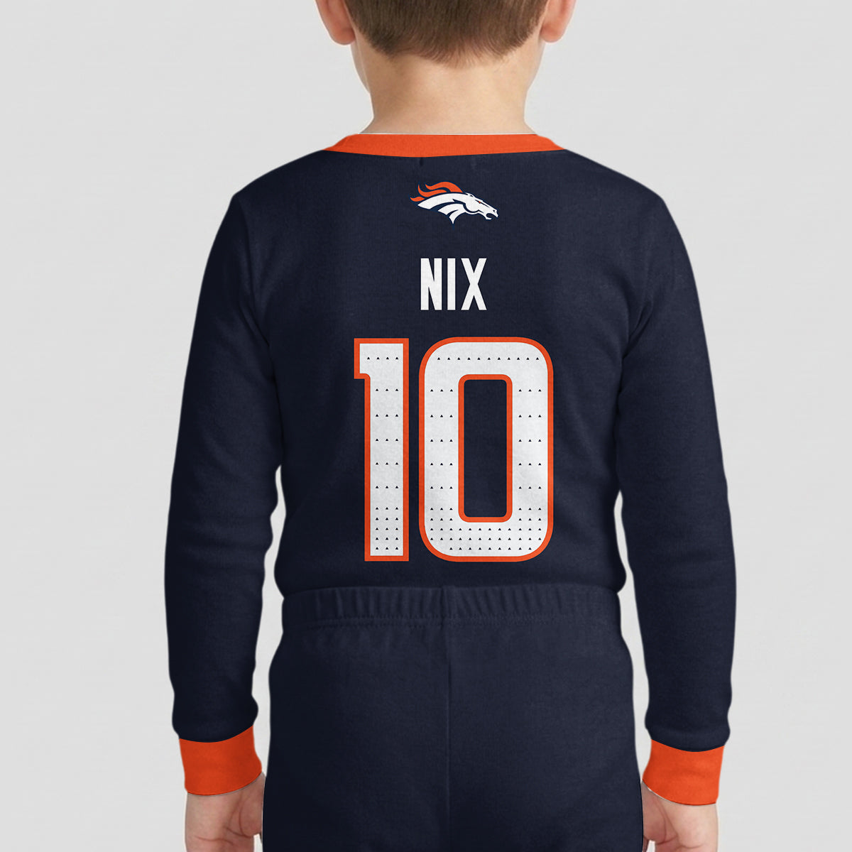 Denver B. BN10 Football! Inspired Bamboo Two Piece Long Sleeve Pajama Set