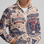 Sydney Roosters Quarterzip Waffle Sweatshirt