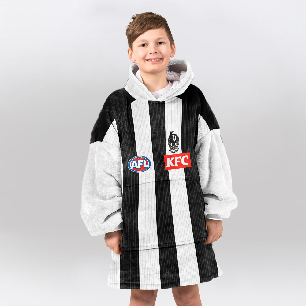 Collingwood 10 Pendlebury Football Blanket Hoodie