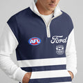 Geelong Football Quarterzip Waffle Sweatshirt