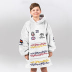 Adelaide Football 2026 White Cook 15 Blanket Hoodie