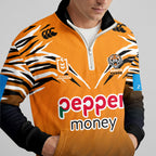 Tigers Quarterzip Waffle Sweatshirt