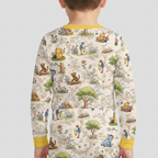 Silly Bear and Friends Bamboo Two Piece Long Sleeve Pajama Set
