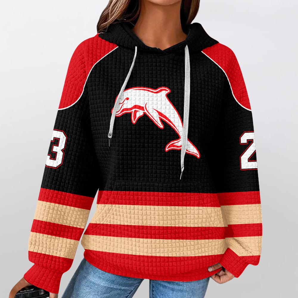 Dolphins Unisex Waffle Hoodie