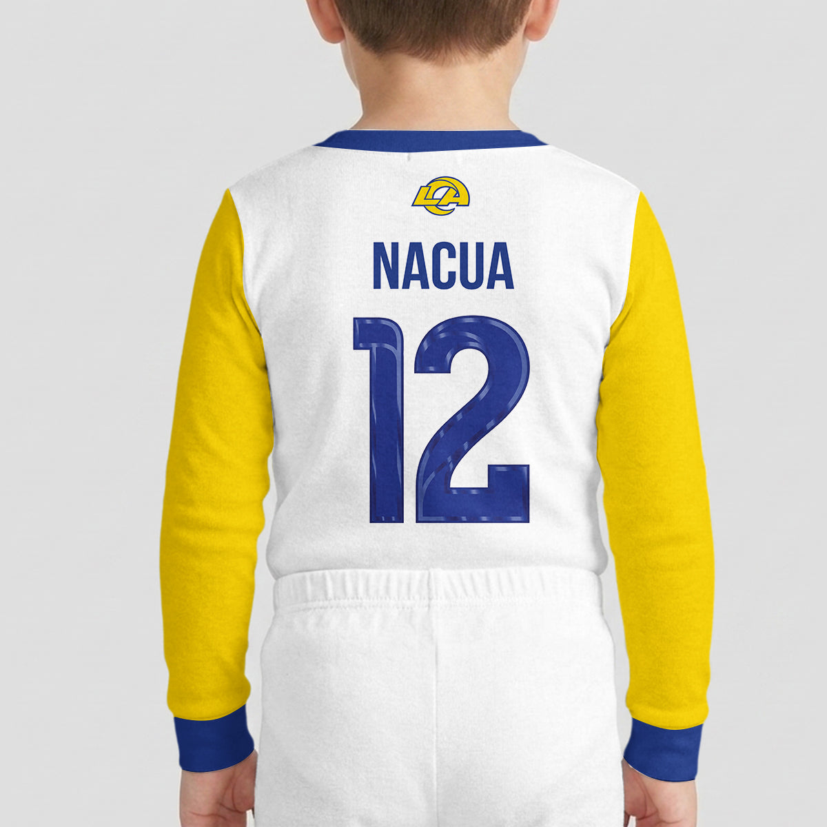 LA Rams Football!! Inspired Bamboo Two Piece Long Sleeve Pajama Set