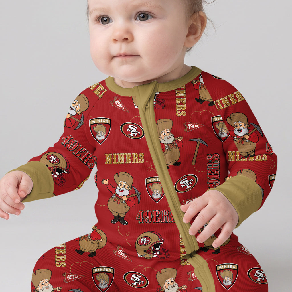 Niners Football x Pete Inspired Bamboo Convertible Zippy