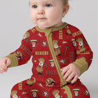 Niners Football x Pete Inspired Bamboo Convertible Zippy