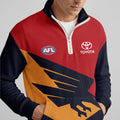 Adelaide Football 2026  Quarterzip Waffle Sweatshirt