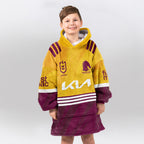 Brisbane Rugby Old School Blanket Hoodie