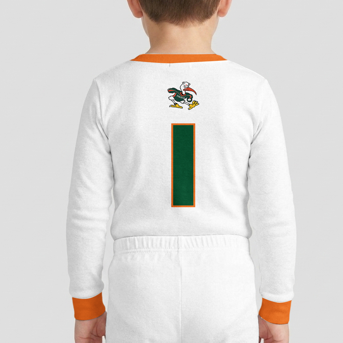 Miami Hurricanes Football!! Inspired Bamboo Two Piece Long Sleeve Pajama Set