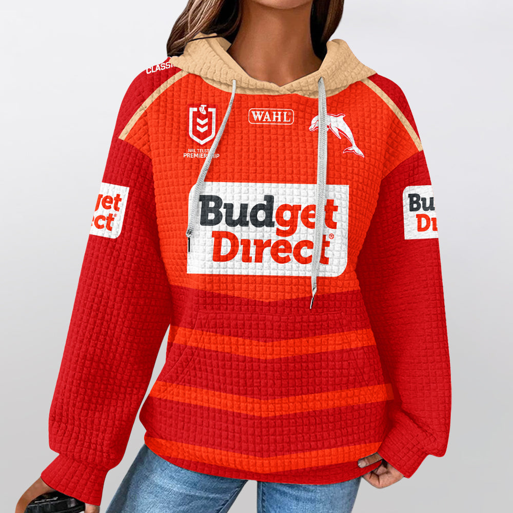 Dolphins Unisex Waffle Hoodie