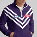Fremantle Dockers Quarterzip Waffle Sweatshirt