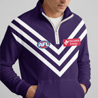 Fremantle Dockers Quarterzip Waffle Sweatshirt