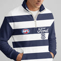 Geelong Football Quarterzip Waffle Sweatshirt