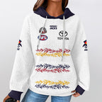 Adelaide Football 2026 White Waffle Hoodie