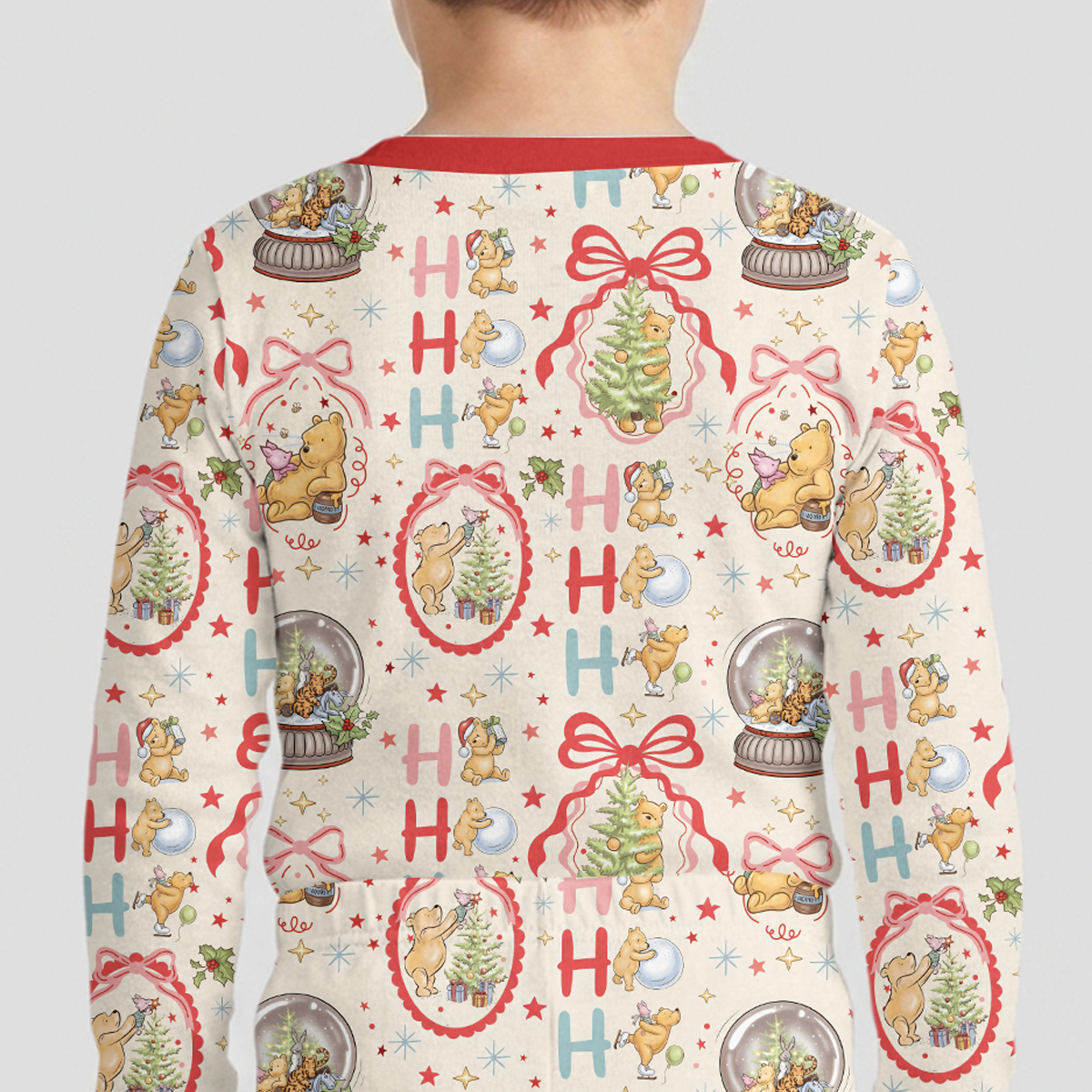 Christmas Bear and Friends Bamboo Two Piece Long Sleeve Pajama Set