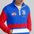 Western Bulldogs Quarterzip Waffle Sweatshirt