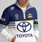 Cowboys Quarterzip Waffle Sweatshirt