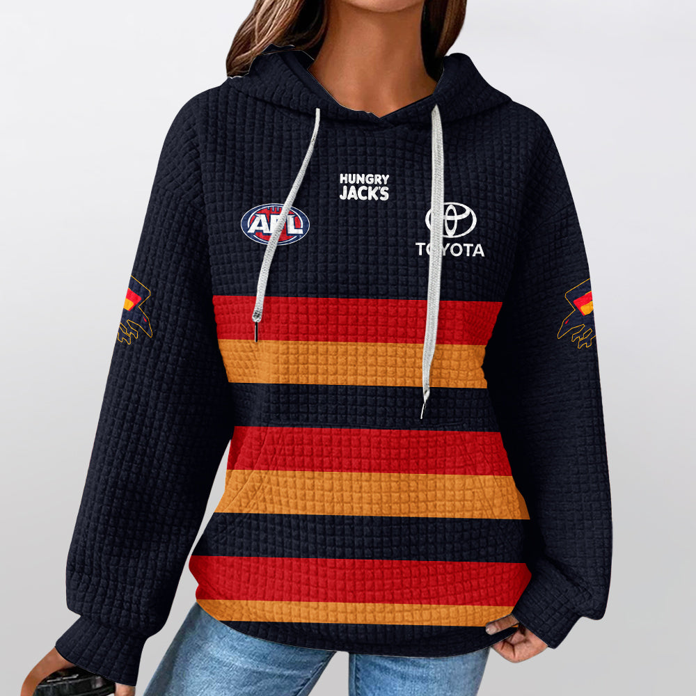 Adelaide Football 2026 Home Waffle Hoodie