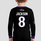 Baltimore RV Football JS 8! Inspired Bamboo Two Piece Long Sleeve Pajama Set