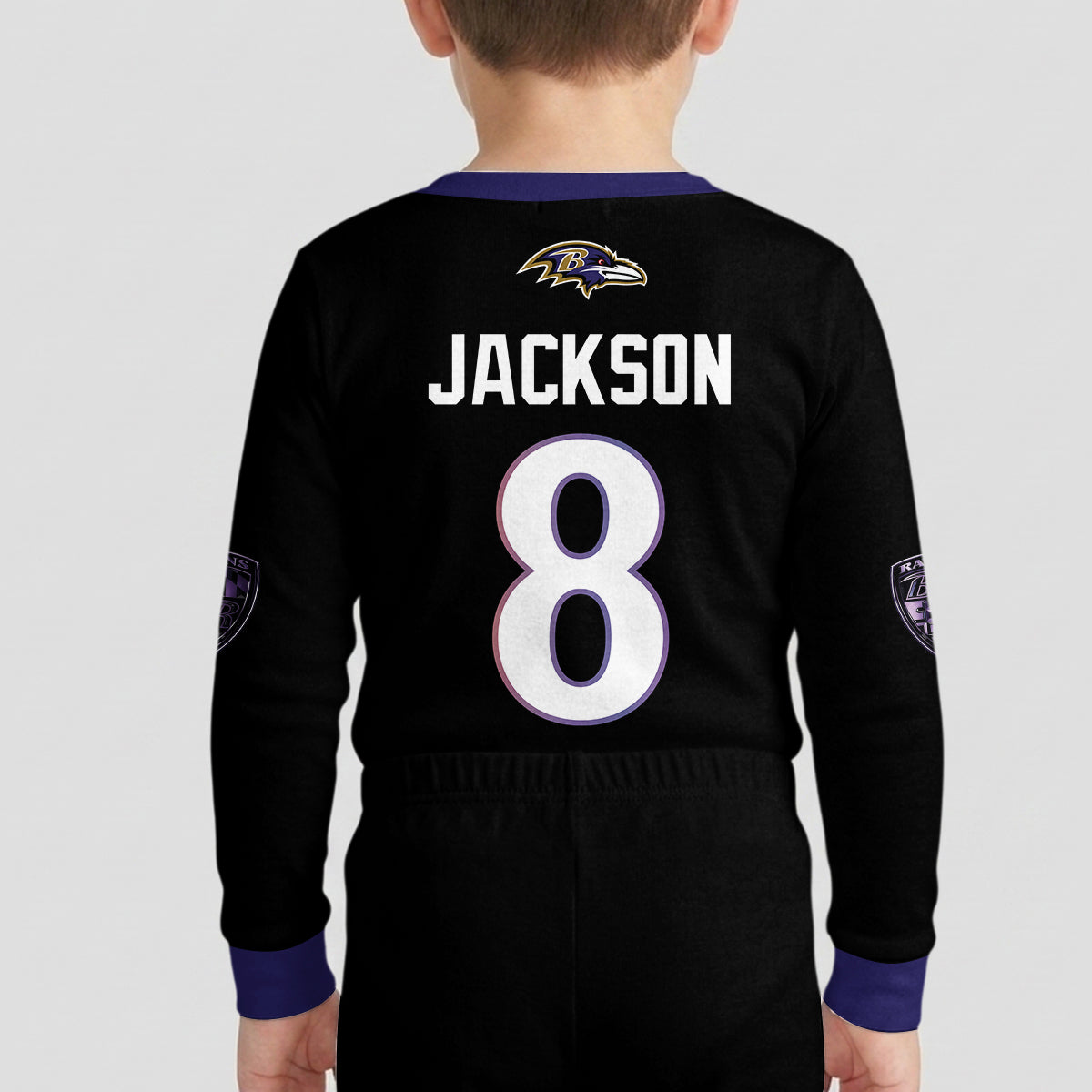 Baltimore RV Football JS 8! Inspired Bamboo Two Piece Long Sleeve Pajama Set