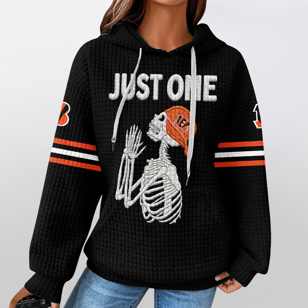 Cincinnati B. Football Waffle Hoodie