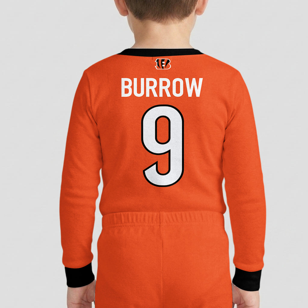 Bengals Football JB 09! Inspired Bamboo Two Piece Long Sleeve Pajama Set