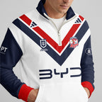 Roosters Quarterzip Waffle Sweatshirt