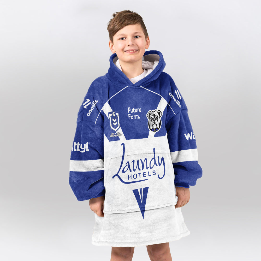 Bulldogs Rugby Crichton Unisex Blanket Hoodie