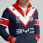 Roosters Quarterzip Waffle Sweatshirt