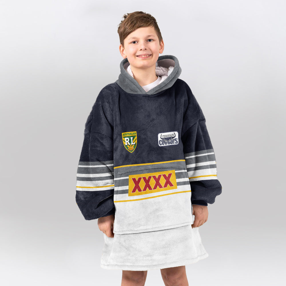 North Queensland 1995 Retro Blanket Hoodie