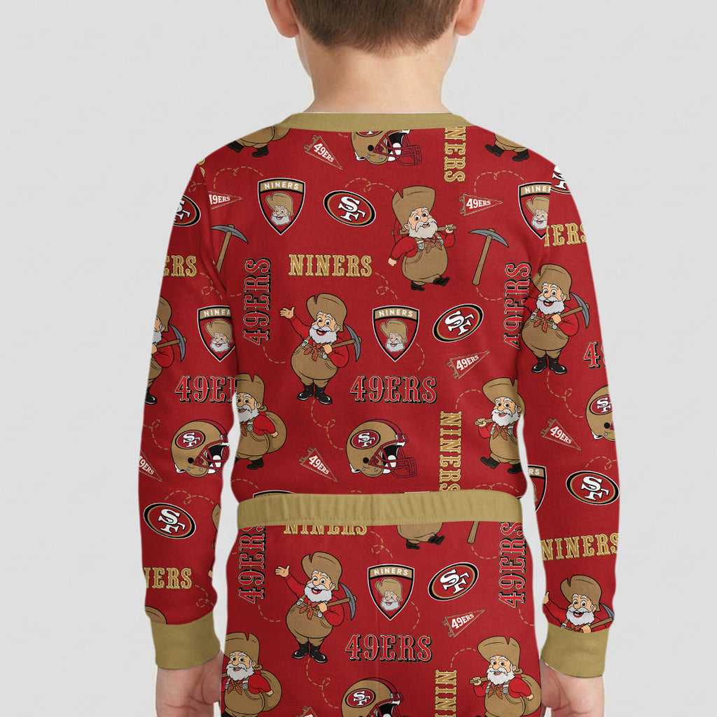 Niners Football x Pete Inspired Bamboo Two Piece Long Sleeve Pajama Set