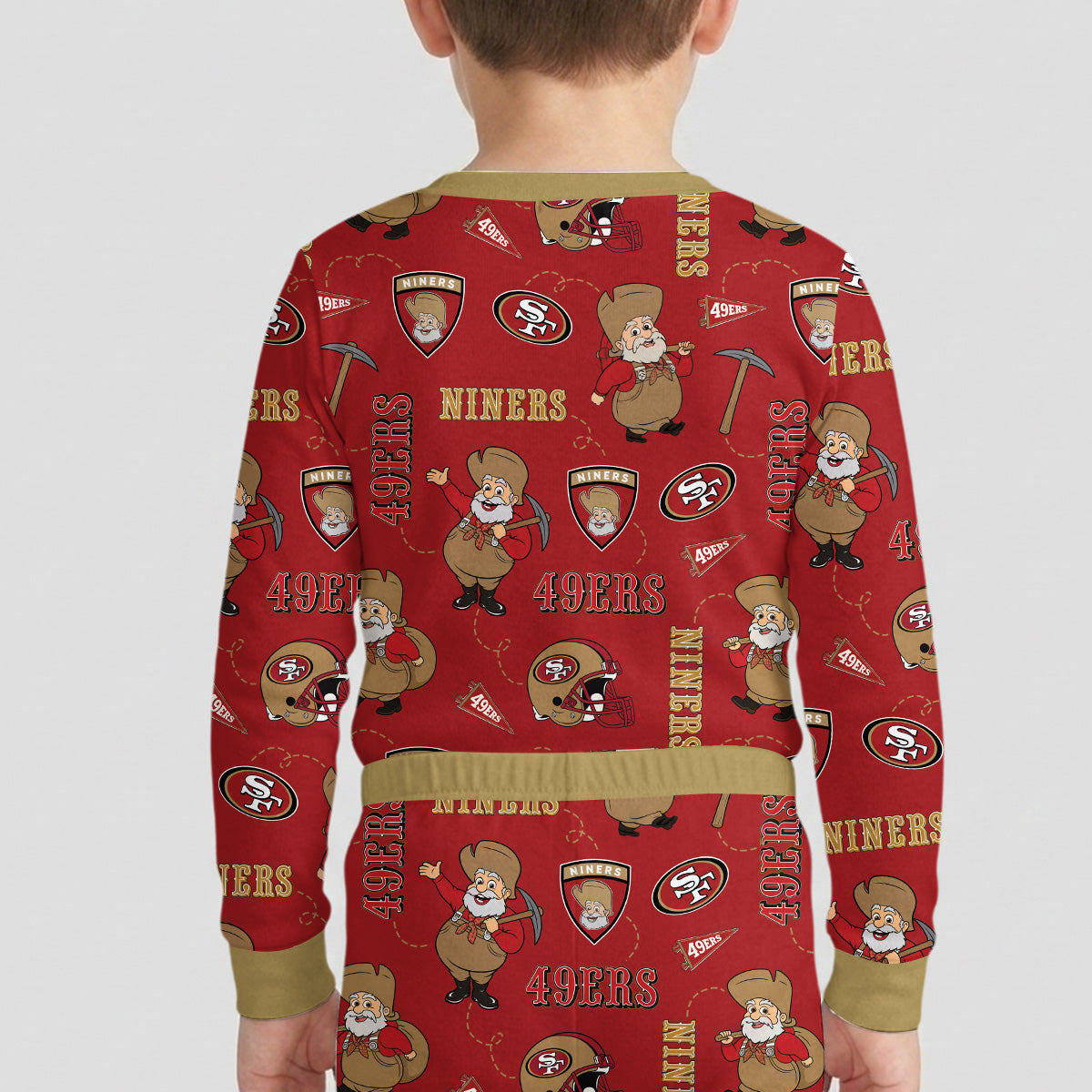Niners Football x Pete Inspired Bamboo Two Piece Long Sleeve Pajama Set
