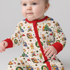 Merry Christmas Bear and Friends Bamboo Convertible Zippy