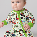 Merry Christmas Race Car Bamboo Convertible Zippy