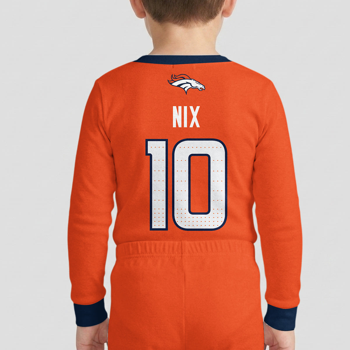 Denver B. BN10 Football! Inspired Bamboo Two Piece Long Sleeve Pajama Set