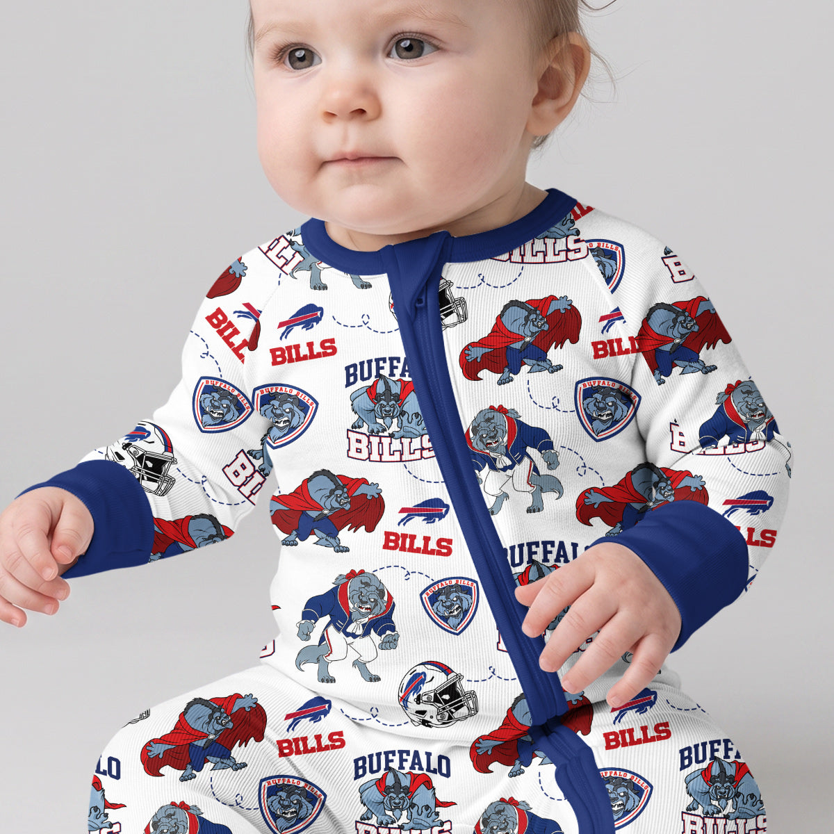 Bills Football x Beast Inspired Bamboo Convertible Zippy