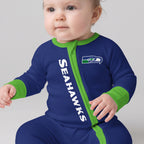 Seahawks Football! Inspired Bamboo Two Piece Long Sleeve Pajama Set