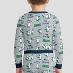 Seahawks Football x Seagulls Inspired Bamboo Two Piece Long Sleeve Pajama Set