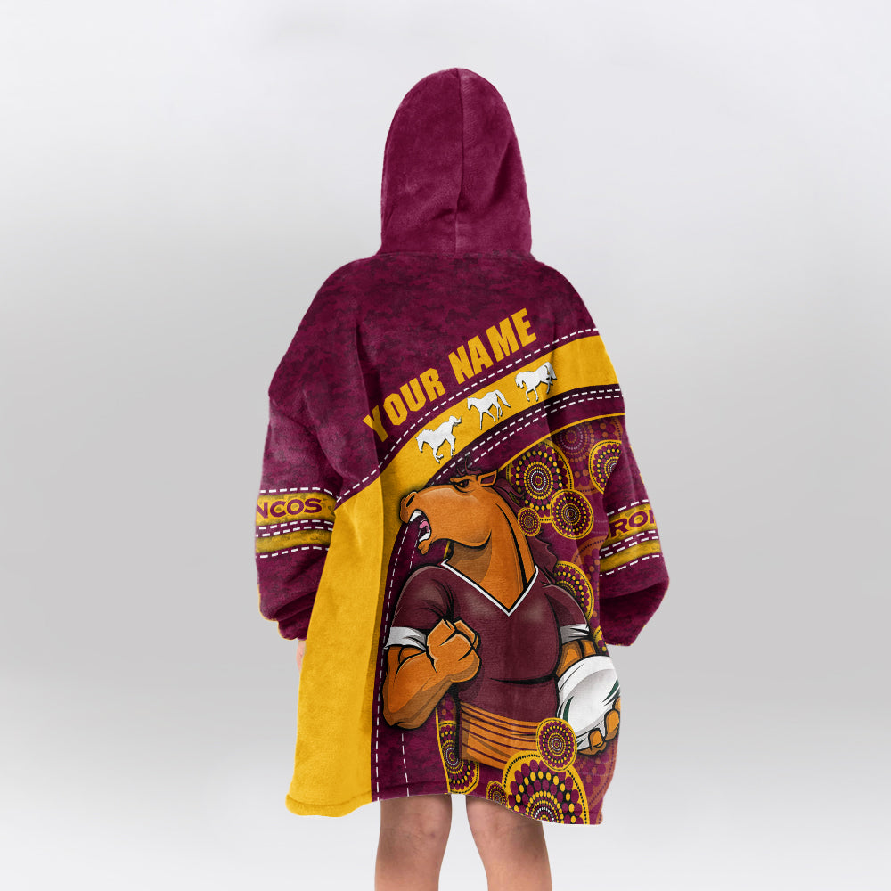 Brisbane Rugby Old School Blanket Hoodie
