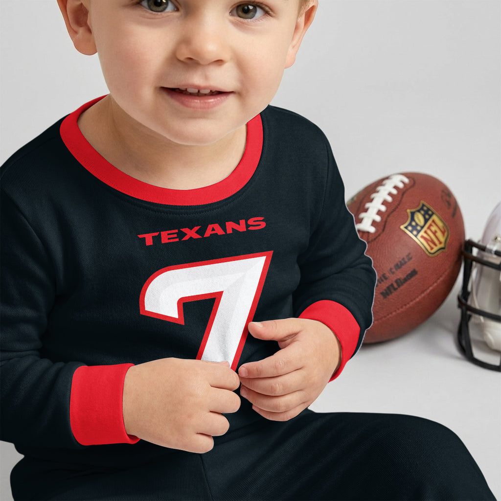 Houston Texans Football!! Inspired Bamboo Two Piece Long Sleeve Pajama Set