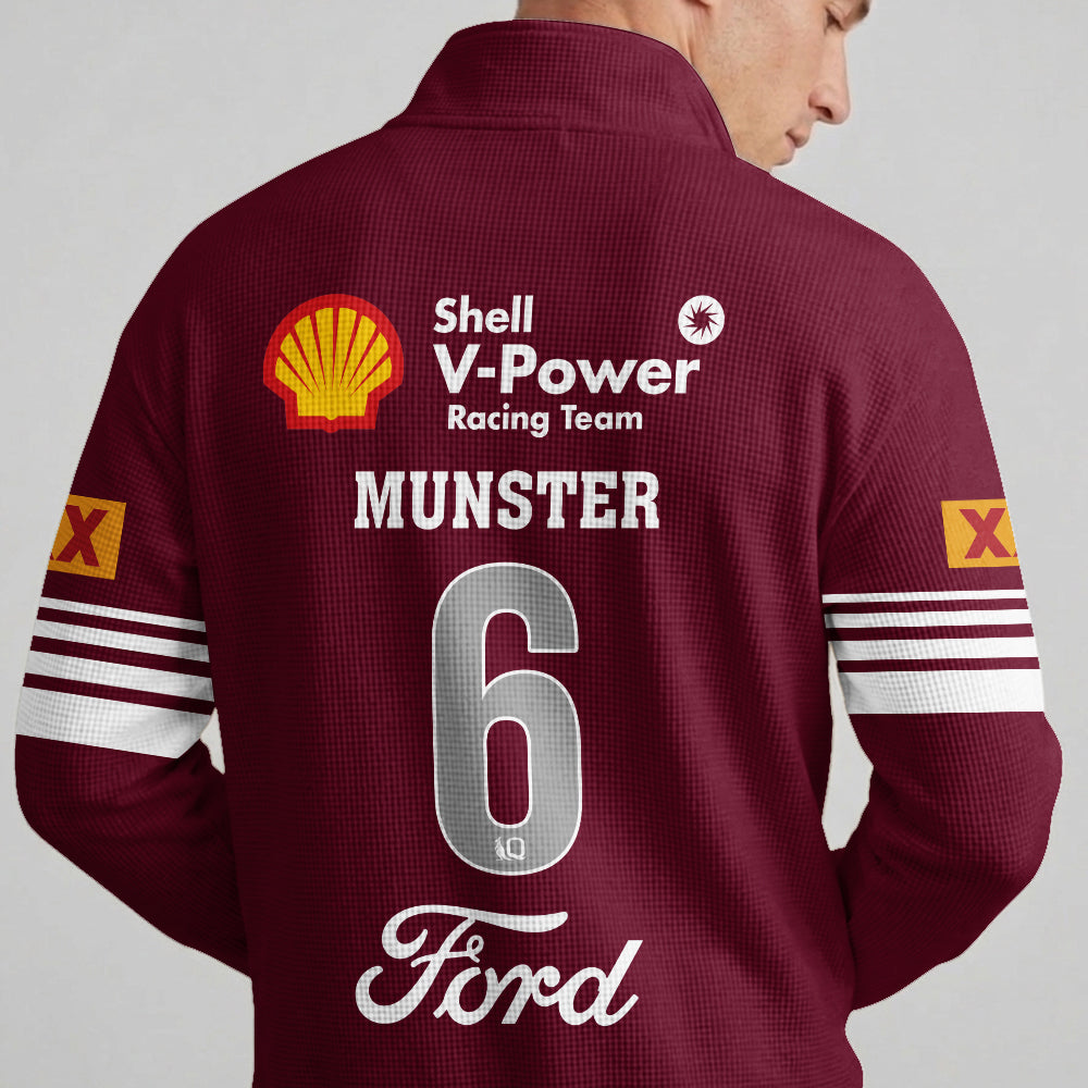 Queensland Rugby 2026 Munster Quarterzip Waffle Sweatshirt