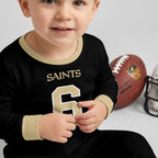 New Orleans Saints Football!! Inspired Bamboo Two Piece Long Sleeve Pajama Set