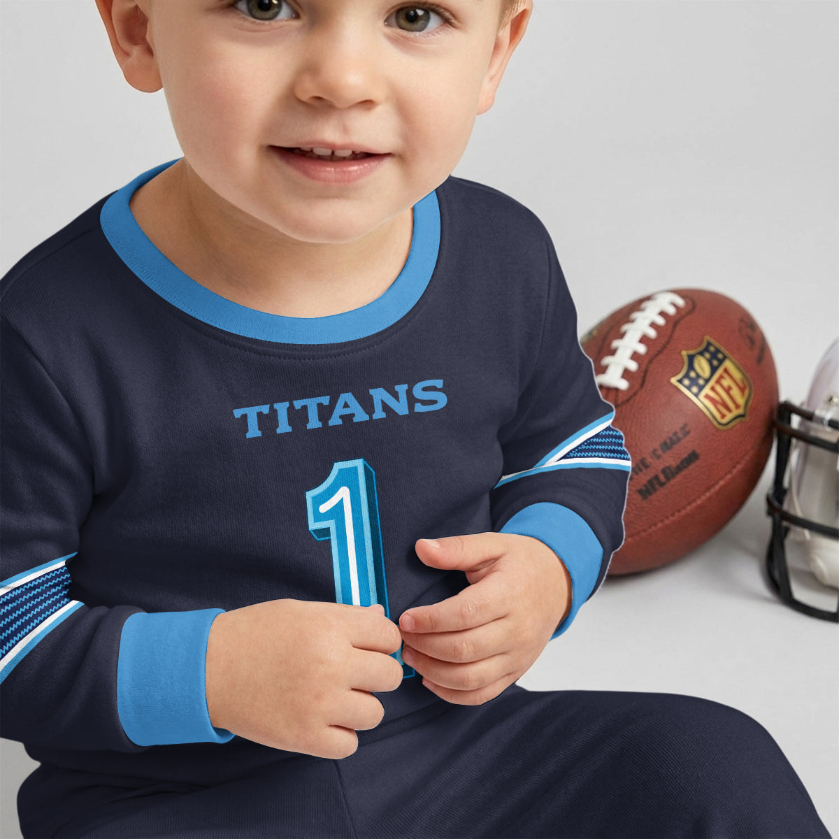 Tennessee Titans Football!! Inspired Bamboo Two Piece Long Sleeve Pajama Set